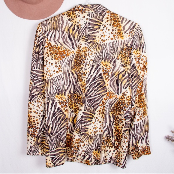 Corey B New York Mixed Animal Print Blazer - Picture 3 of 10